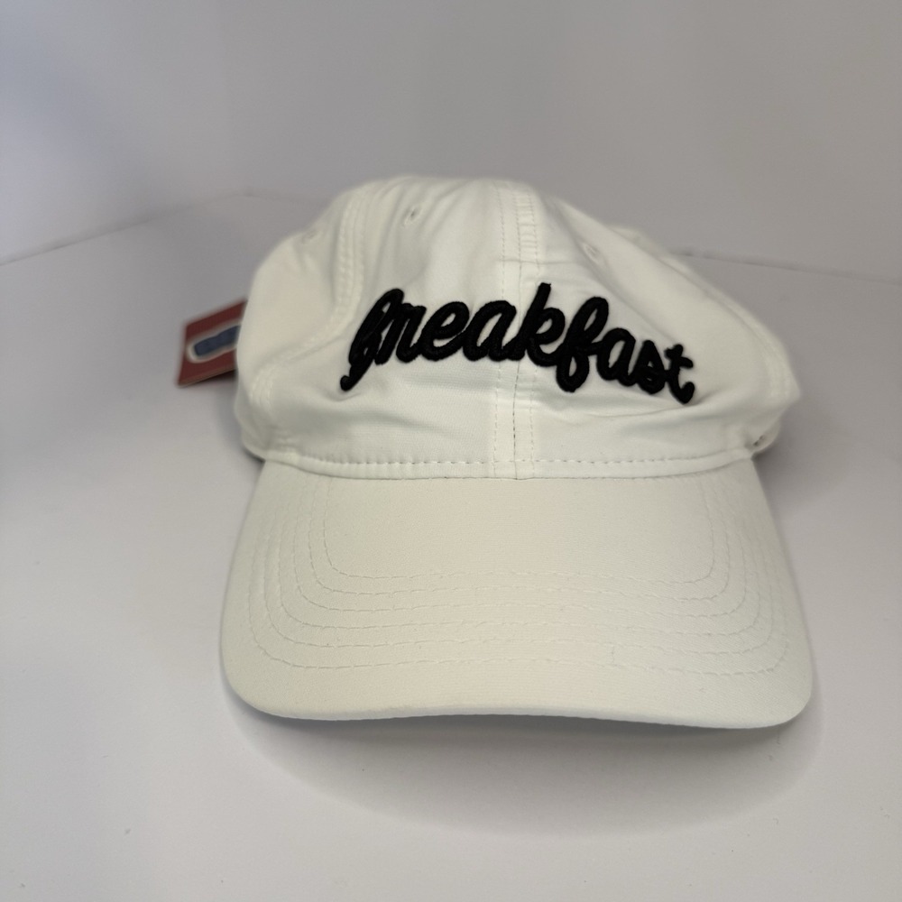 Breakfast Balls White Golf Hat Brand New Strapback Golf Cap